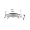 electriQ Carbon Filter Twin Pack for Selected Curved Chimney Hoods 