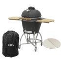 eiqeggxl2 Boss Grill The Egg XL - 22 Inch Ceramic Kamado Style Charcoal Smoker BBQ Grill