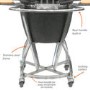 Refurbished Boss Grill The Egg XL - 22 Inch Ceramic Kamado Style Charcoal Egg BBQ Grill