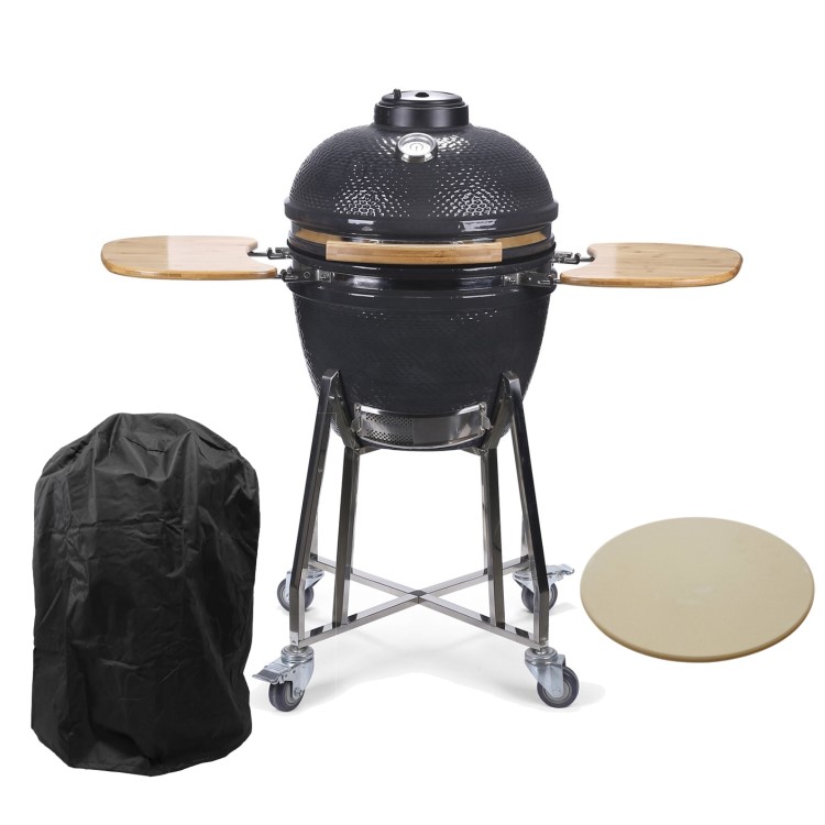 Refurbished Boss Grill The Egg XL - 22 Inch Ceramic Kamado Style Charcoal Egg BBQ Grill 