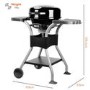 Boss Grill Compact Electric BBQ Grill With Cover - Black