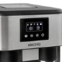 Refurbished electriQ eiqicecm Countertop Ice Maker With Ice Crusher and Water Dispenser Stainless Steel/Black