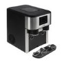 Refurbished electriQ eiqicecm Countertop Ice Maker With Ice Crusher and Water Dispenser Stainless Steel/Black