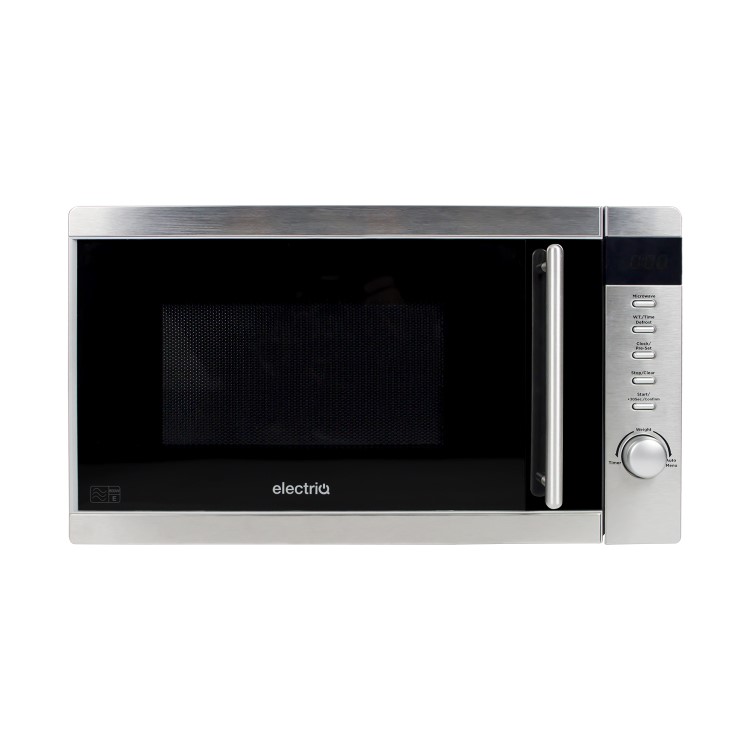 electriQ 20L 800W Freestanding Microwave with Digital Display - Stainless Steel