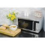 electriQ 20L 800W Freestanding Microwave with Digital Display - Stainless Steel