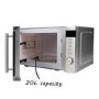 electriQ 20L 800W Freestanding Microwave with Digital Display - Stainless Steel