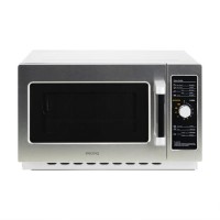 electriQ 34 litre 1000w Flatbed Commercial Heavy Duty Freestanding Microwave in Stainless Steel