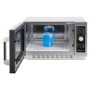 electriQ 34 litre 1000w Flatbed Commercial Heavy Duty Freestanding Microwave in Stainless Steel