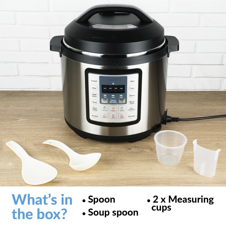 electriQ 5.5L 12-in-1 Electric Multifunctional Pressure Cooker