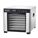 eqddss electriQ Commercial Style Digital Food Dehydrator & Dryer with 6 Shelves and 48 Hour Timer - Stainless Steel