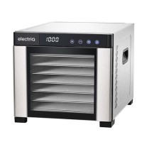 Refurbished electriQ eqddss Digital Food Dehydrator & Dryer with 6 Shelves and 48 Hour Timer Stainless Steel
