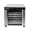 electriQ Commercial Digital Food Dehydrator &amp; Dryer with 6 Shelves and 48 Hour Timer - Stainless Steel