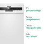 Refurbished electriQ 10 Place Freestanding Dishwasher White