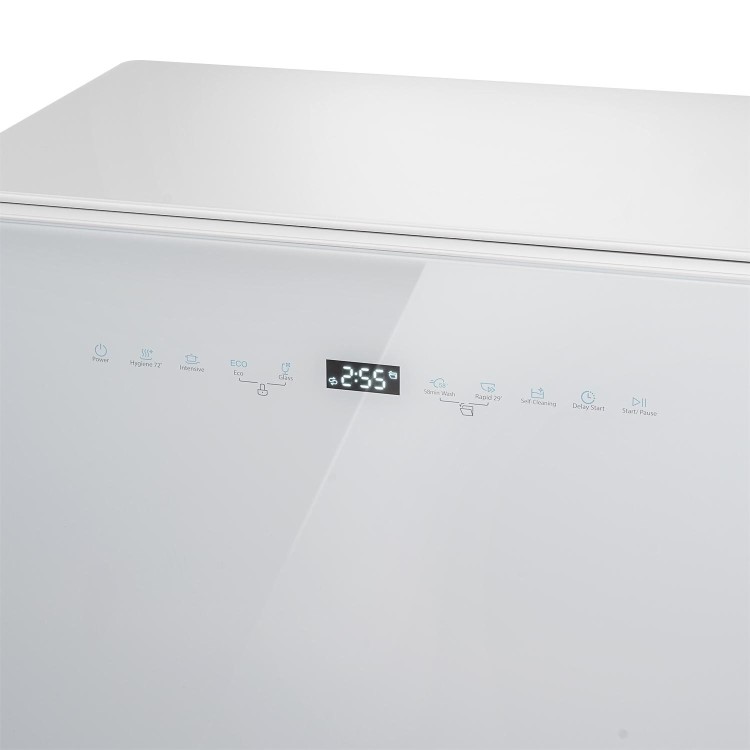 electriQ Series 2 Mini Table Top Dishwasher - White
