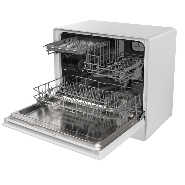 electriQ Series 2 Mini Table Top Dishwasher - White