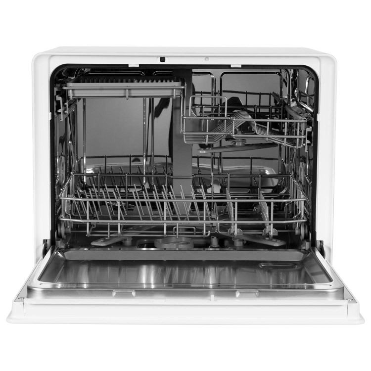 electriQ Series 2 Mini Table Top Dishwasher - White