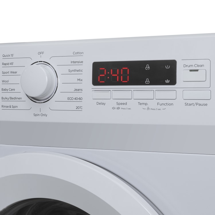 electriQ 7kg 1400rpm Freestanding Washing Machine - White