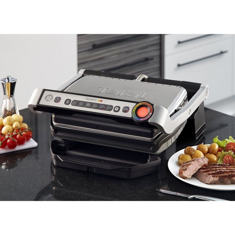 Tefal gc713d40 OptiGrill+ Health Grill Stainless Steel