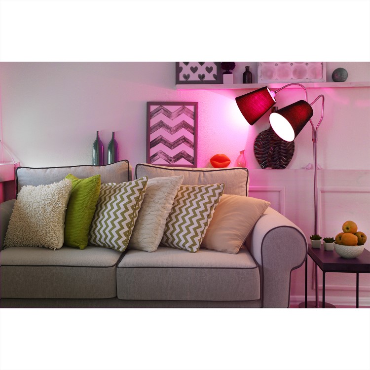 electriQ Dimmable Smart Colour WIFI LED Spotlight Bulb with GU10 fitting 58mm - Alexa & Google Home compatible