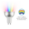 electriQ Dimmable Smart Colour WIFI LED Spotlight Bulb with GU10 fitting 58mm - Alexa &amp; Google Home compatible