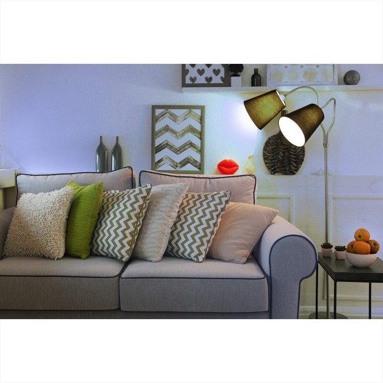 electriQ Dimmable Smart Colour WIFI LED Spotlight Bulb with GU10 fitting 58mm - Alexa & Google Home compatible