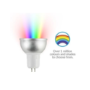 electriQ Dimmable Smart Colour WIFI LED Spotlight Bulb with MR16 fitting - Alexa & Google Home compatible