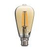 electriQ ST64 Smart dimmable Wifi filament bulb with B22 bayonet fitting - Smoked Amber finish - Alexa &amp; Google Home compatible