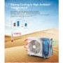 electriQ iQool Multi-Split 2 x 12000 BTU Smart Wall Mounted Air Conditioner with Heat Pump - Pipe Kits Included - Black