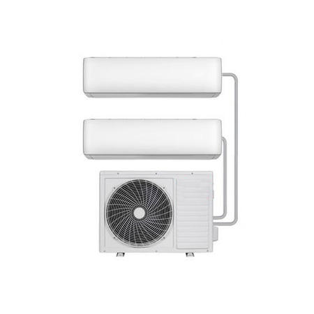 GRADE A1 - Multi-split SmartApp WIFI Inverter Wall Air Conditioner with two 12000 BTU indoor units to a single outdoor 