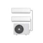 Indoor Multi-split 18000 BTU SmartApp WIFI Inverter Wall Air Conditioner with two 9000 BTU indoor units to a single outdoor 