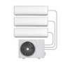 GRADE A1 - Multi-split 27000 BTU SmartApp WIFI Inverter Wall Air Conditioner with 3x 9000 BTU indoor units to a single outdoor unit