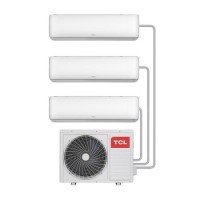 Refurbished Multi-split 27000 BTU SmartApp WIFI Inverter Wall Air Conditioner with 3x 9000 BTU indoor units