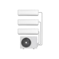 GRADE A1 - electriQ Multi-Split 3x 9000 BTU WiFi Smart A++ Wall Air Conditioner System with Single Outdoor Unit and 5m Pipe Kits