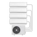 iQool-4MS12K12K12K12K electriQ iQool Multi-Split 4 x 12000 BTU Smart Wall Mounted Air Conditioner with Heat Pump - Pipe Kits Included
