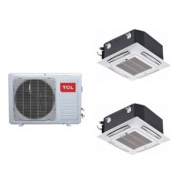 Refurbished Twin Ceiling Cassette 24000 BTU 6kW A++/A+ Smart Air Conditioner