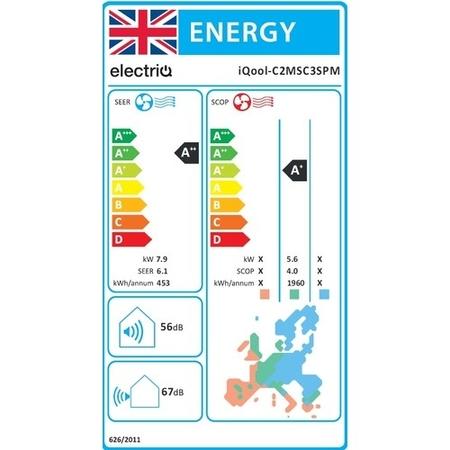 electriQ iQool Multi-Split 1 x 18000 BTU / 1 x 12000 BTU Smart Ceiling Cassette Air Conditioner with Heat Pump - 5m Pipe Kit Included