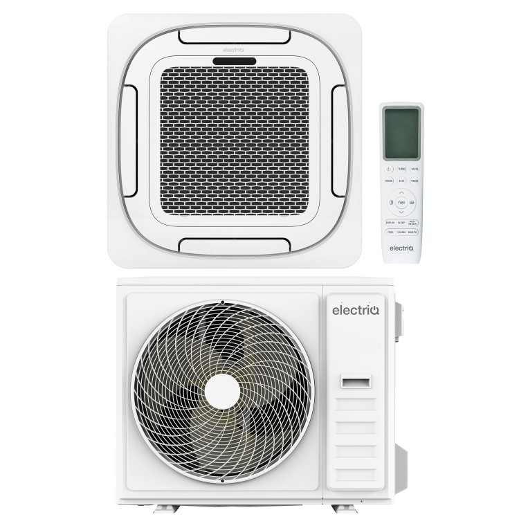 electriQ iQool-SRC48HP 48000 BTU WiFi Smart A++ Mono Split Air Conditioner with Heat Pump and 5-Meter Pipe Kit Included 3 Phase