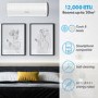 electriQ IQool Plus 12000 BTU Smart A+++ Wall Split Air Conditioner with Wall Bracket and Full Installation Included