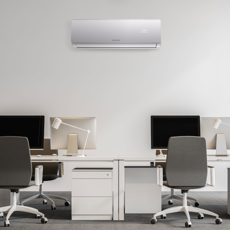 electriQ iQool 28000 BTU WiFi Smart A++ Wall Mounted Air Conditioner with Heat Pump - 5m Pipe Kit Included