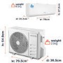 electriQ IQool Plus 9000 BTU Smart A+++ Wall Split Air Conditioner with Wall Bracket and Full Installation Included