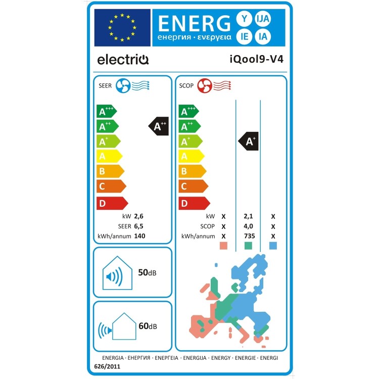 Refurbished TCL 9000 BTU WIFI Smart A++  easy-fit DC Inverter Wall Split Air Conditioner with 5 Metre Pipe Kit