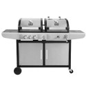 A2/iqdfbbq Refurbished Boss Grill Premium Dual Fuel - 2 Burner Dual Fuel BBQ Grill with Side Burner - Stainless Steel