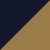 Navy Fabric and Gold Navy Fabric and Gold