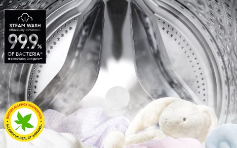 anti allergy steam washing machine.