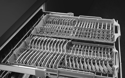 dishwasher with cutlery drawer.