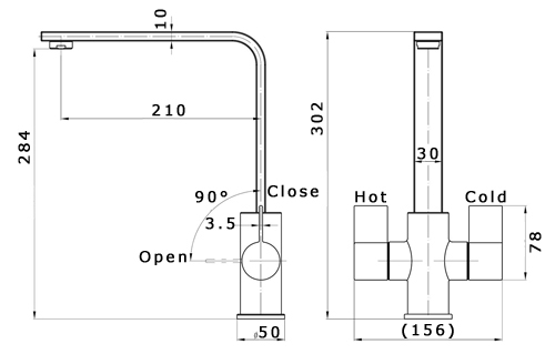 Lancaster_Tap dimensions