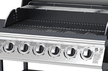 6 powerful burners
