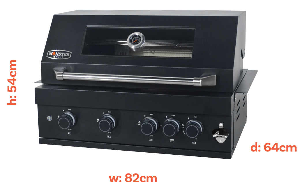 Monster Grills MG4KITSS dimensions.