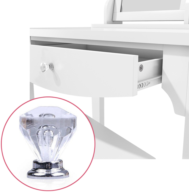 Victoria dressing table acrylic handles