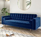 Blue Velvet Sofas.